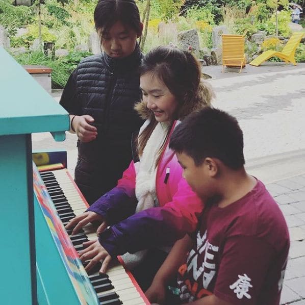 Public piano in Whistler Resort Municipality, British Columbia, Canada