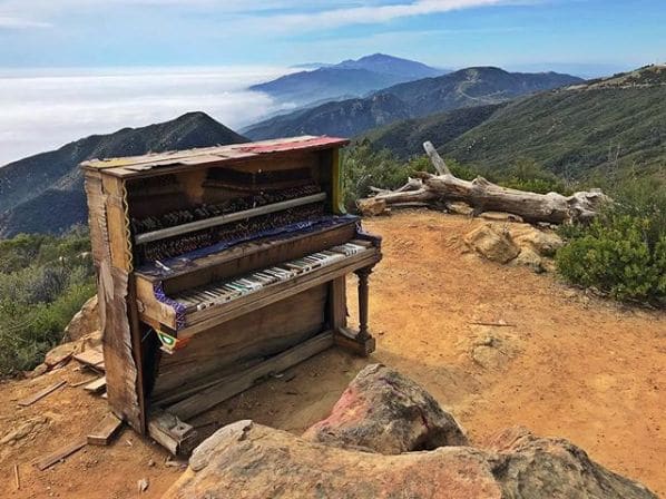 Public piano in Santa Barbara County, California, United States