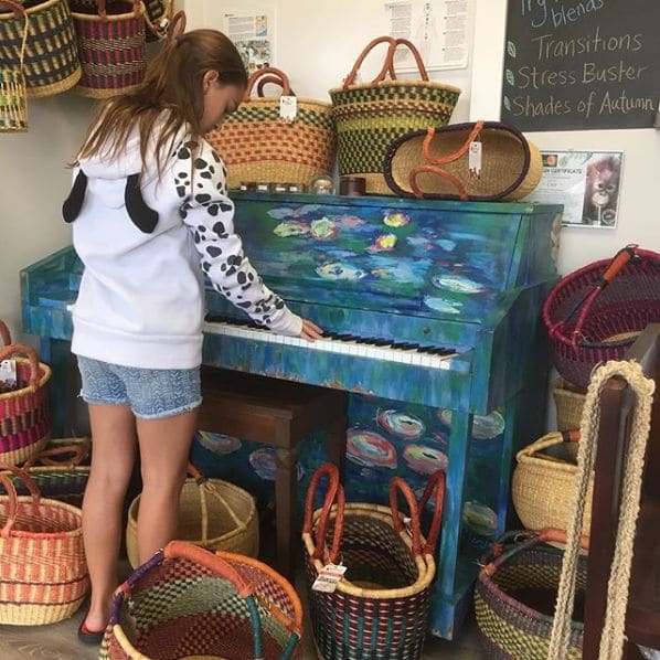 Public piano in Courtenay, British Columbia, Canada