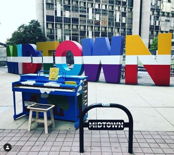 Public piano in Atlanta, Georgia, United States