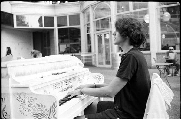 Public piano in Vancouver, British Columbia, Canada