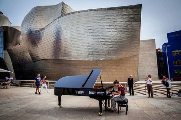 Public piano in Bilbao, Autonomous Community of the Basque Country, Spain