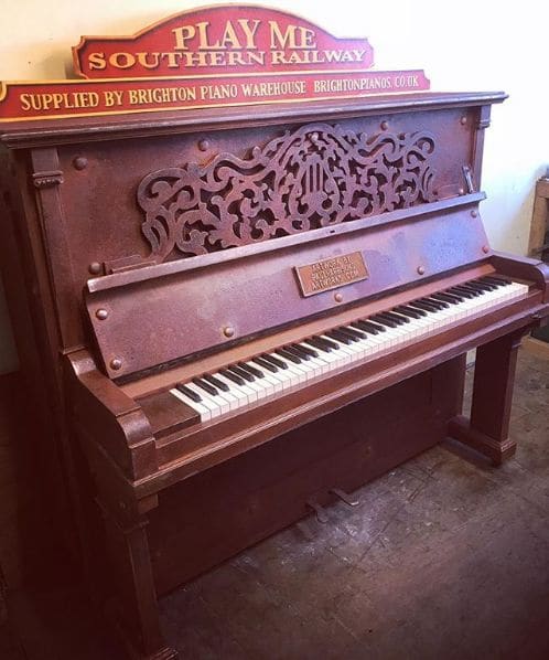 Public piano in Brighton, England, United Kingdom