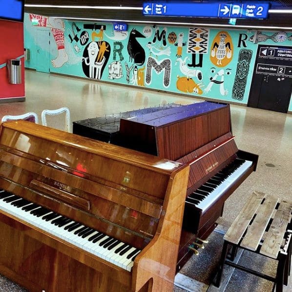 Public piano in Vantaa, Finland