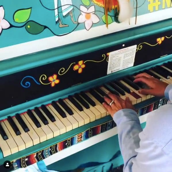 Public piano in Niagara Region, Ontario, Canada