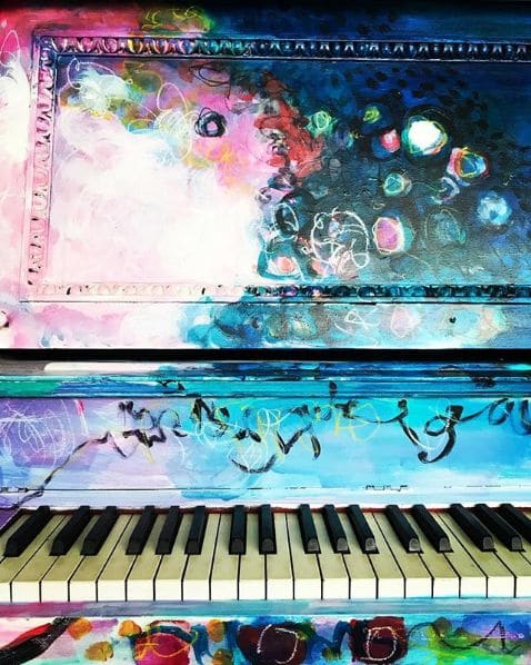 Public piano in Sarasota, Florida, United States
