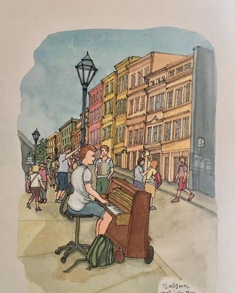 Public piano in Krakow, Lesser Poland Voivodeship, Poland