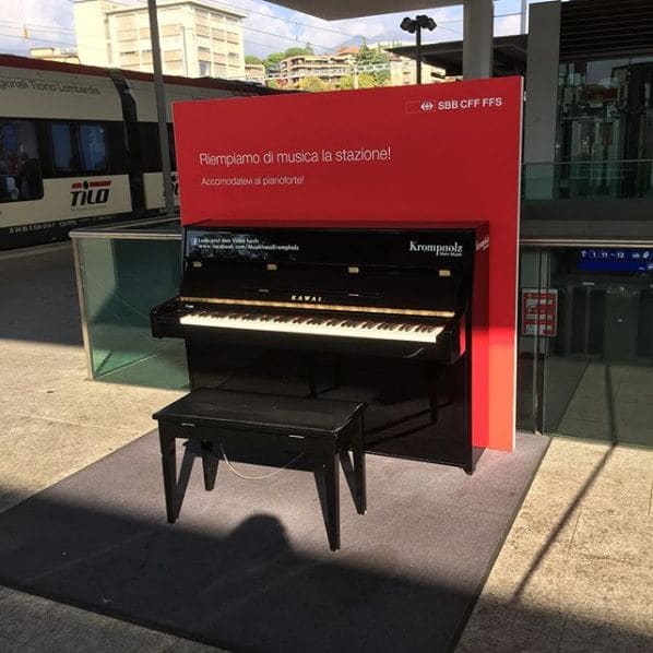 Public piano in Distretto di Lugano, Ticino, Switzerland