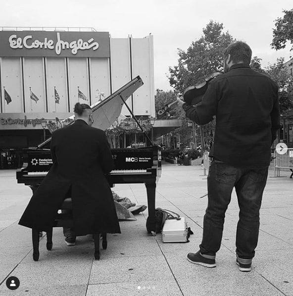 Public piano in Madrid, Community of Madrid, Spain