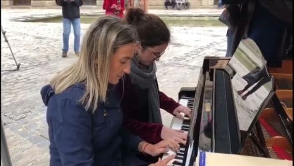Public piano in Toledo, Castile-La Mancha, Spain