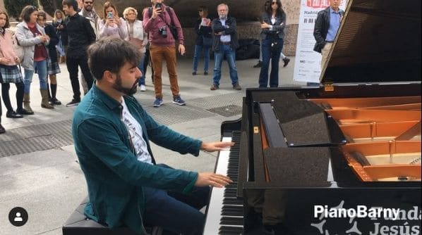Public piano in Almagro, Community of Madrid, Spain