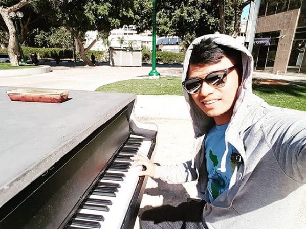 Public piano in Raanana, Center District, Israel