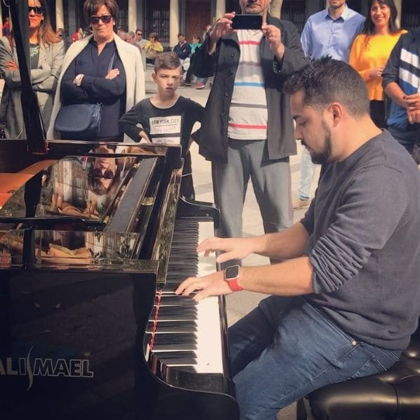 Public piano in Toledo, Castile-La Mancha, Spain