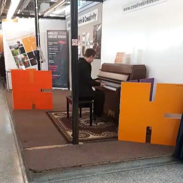 Public piano in Kirklees, England, United Kingdom