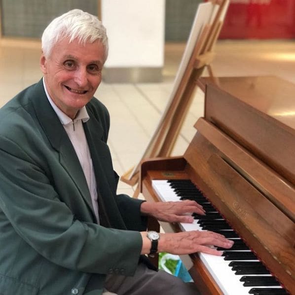 Public piano in Nottingham, England, United Kingdom