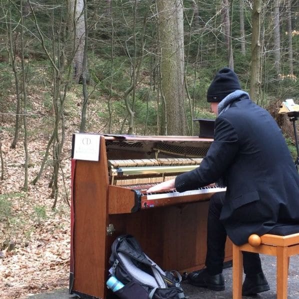 Public piano in Ilm-Kreis, Thuringia, Germany