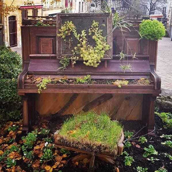 Public piano in Dordogne, New Aquitaine, France