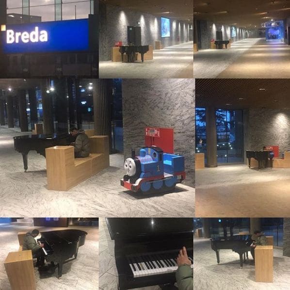 Public piano in Breda, North Brabant, Netherlands