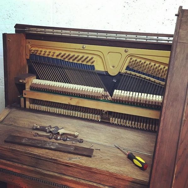 Public piano in East Sussex, England, United Kingdom