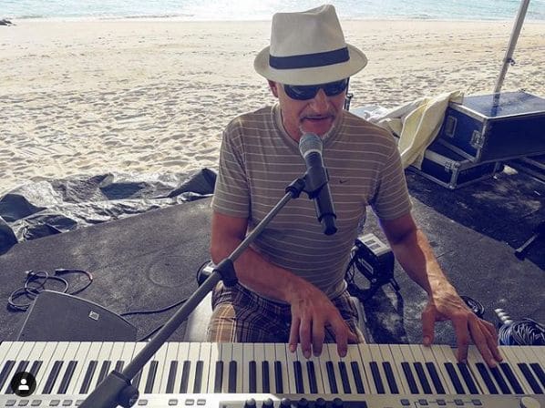 Public piano in Malé, Maldives