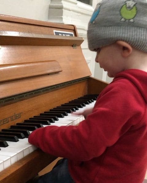 Public piano in Kirklees, England, United Kingdom