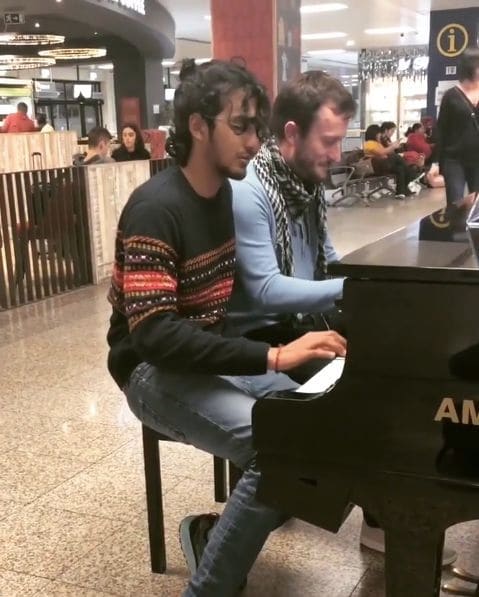 Public piano in Bezirk Dielsdorf, Zurich, Switzerland