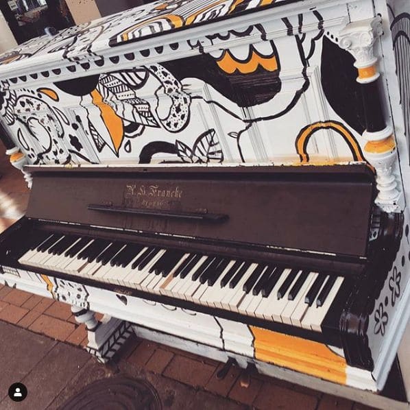 Public piano in Auckland, Auckland, New Zealand