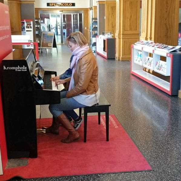 Public piano in Rapperswil-Jona, St. Gallen, Switzerland