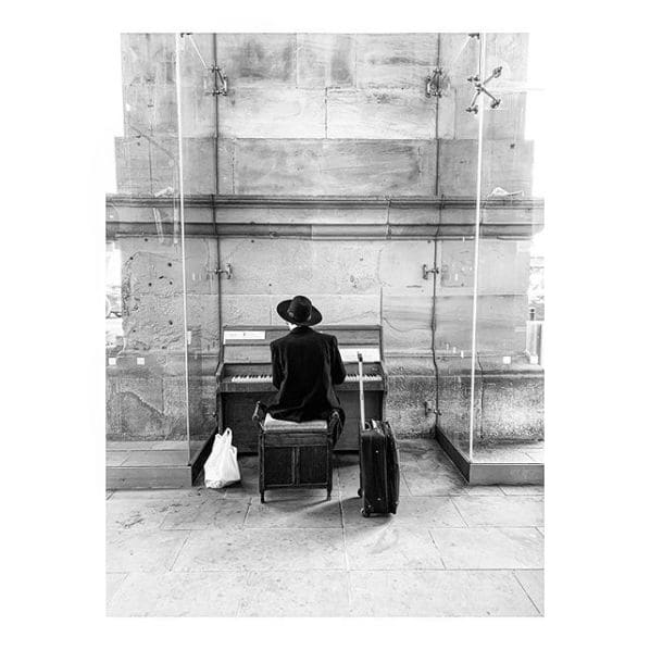 Public piano in Newcastle upon Tyne, England, United Kingdom