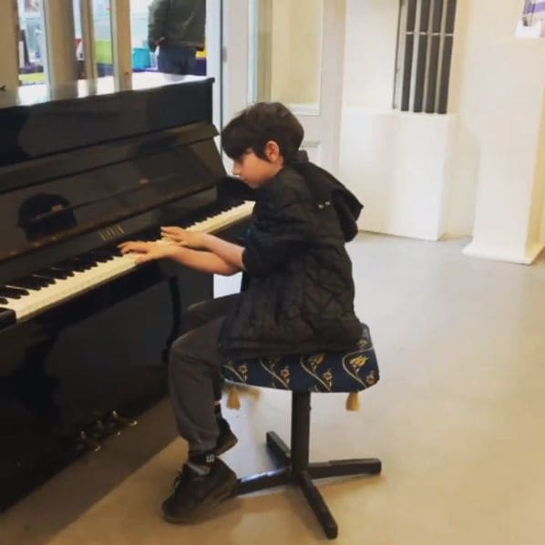 Public piano in Amsterdam, North Holland, Netherlands