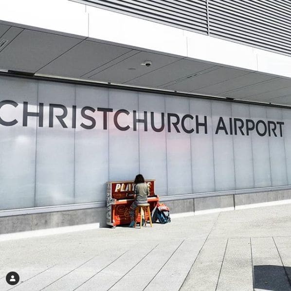 Public piano in Christchurch, Canterbury, New Zealand