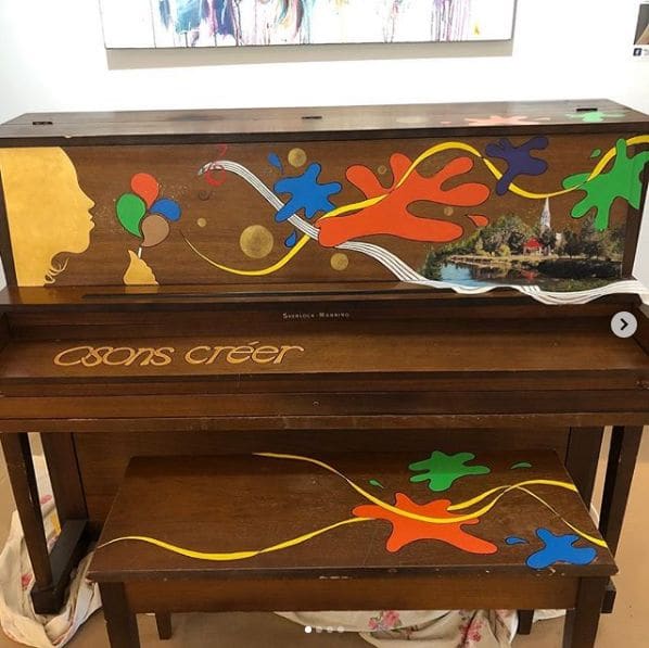 Public piano in Abitibi-Ouest, Quebec, Canada