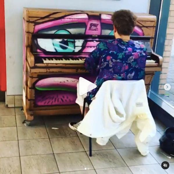 Photo of Bus & Coach Station Piano at Bristol Bus & Coach Station, Earl Street, Stokes Croft, Kingsdown, Bristol, City of Bristol, South West England, England, BS1, United Kingdom