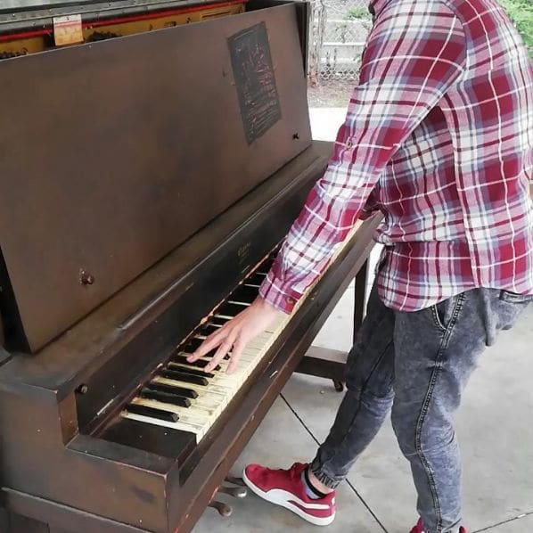 Public piano in Toronto, Ontario, Canada