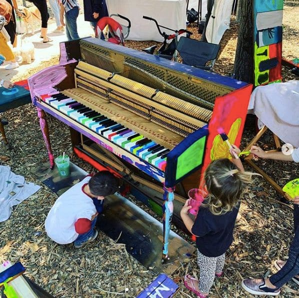 Public piano in Ventura County, California, United States