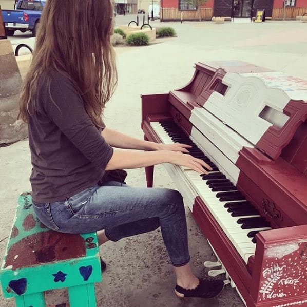 Public piano in Merritt, British Columbia, Canada