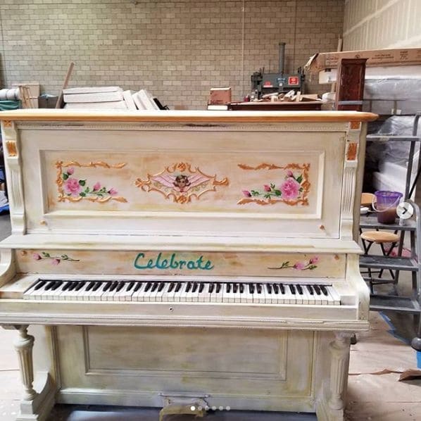 Public piano in Bakersfield, California, United States