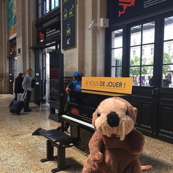 Public piano in Bordeaux, New Aquitaine, France