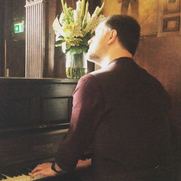 Public piano in Canterbury, England, United Kingdom