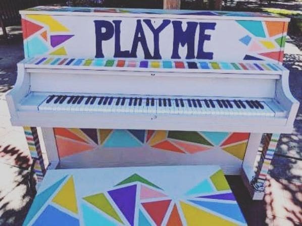 Public piano in Cyprus