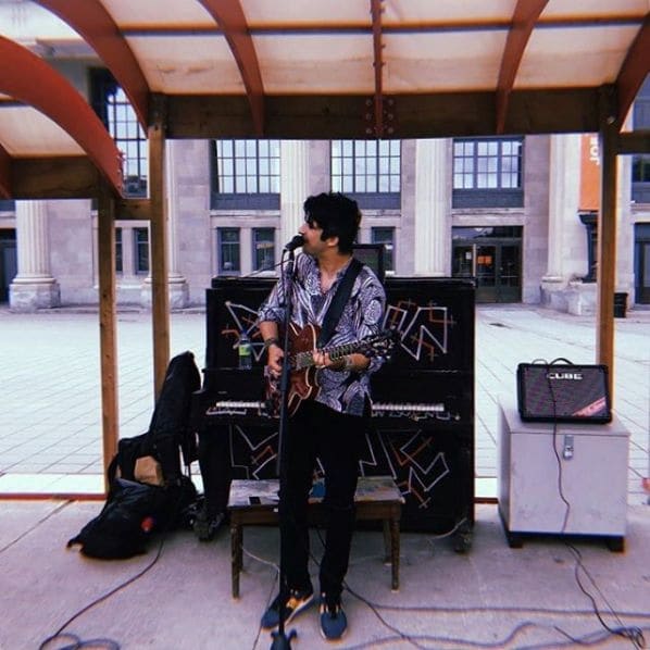 Public piano in Montreal, Quebec, Canada