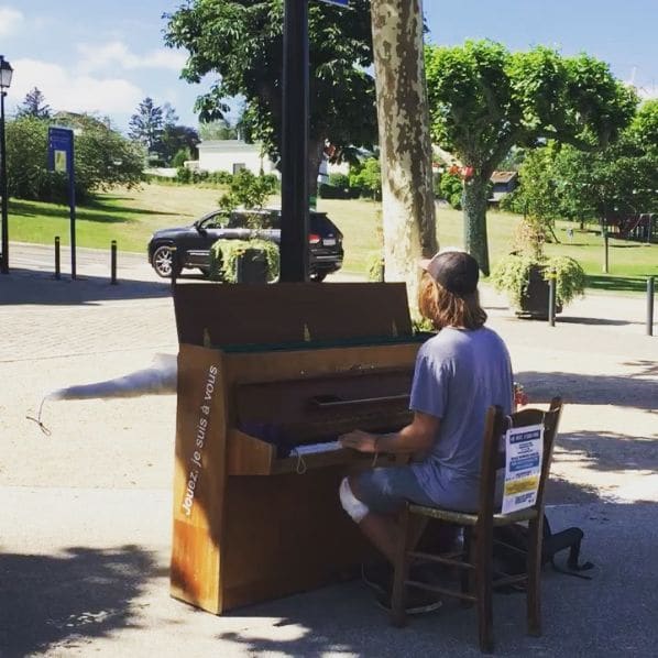 Public piano in Arare, Geneva, Switzerland