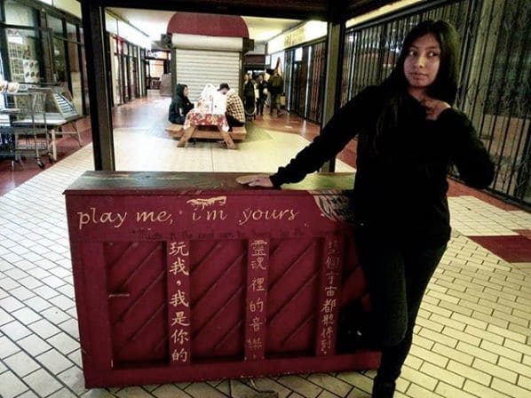 Public piano in Los Angeles, California, United States