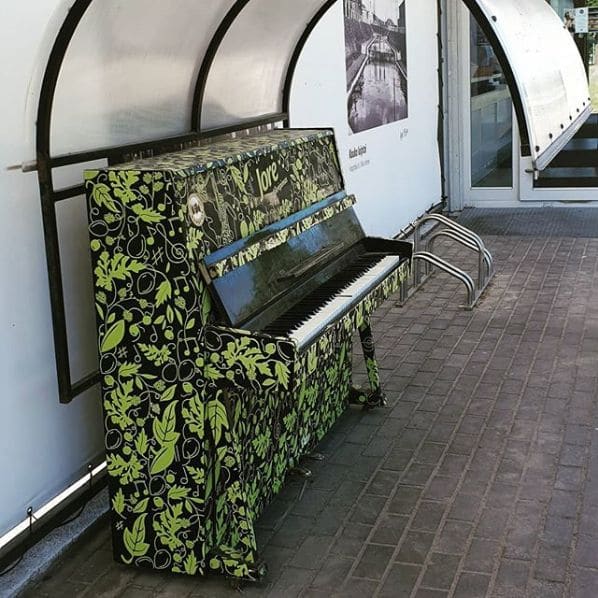 Public piano in Kaunas, Kaunas County, Lithuania