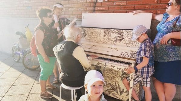 Public piano in Yoshkar-Ola, Mari El, Russia