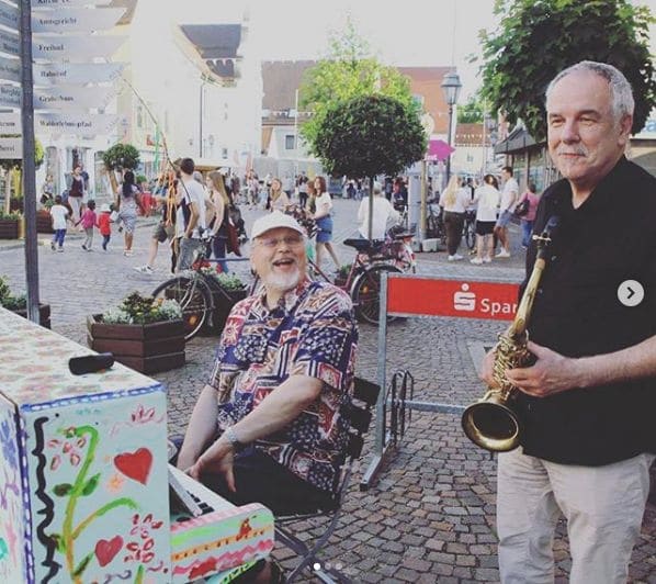 Public piano in Landkreis Aichach-Friedberg, Bavaria, Germany