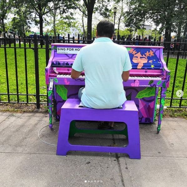 Public piano in Tampa, Florida, United States