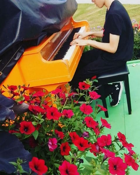 Public piano in Montreal, Quebec, Canada