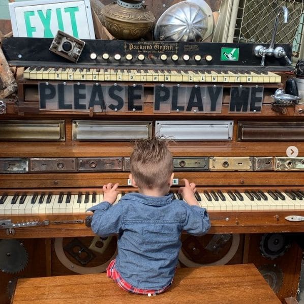 Public piano in Portland, Oregon, United States