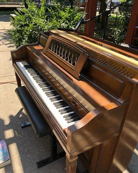 Public piano in Chicago, Illinois, United States